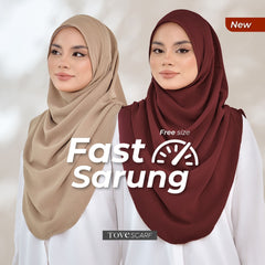 TUDUNG FAST SARUNG  by TOVESCARF