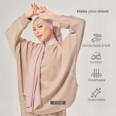 SET BAGGY BAJU & SELUAR BATWING COMFY BY TOVESCARF