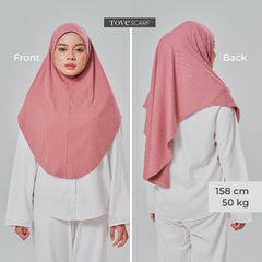 TUDUNG SARUNG INSTANT RIBBED TEXTURE by TOVESCARF