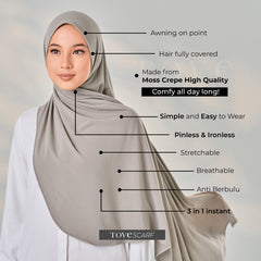 TUDUNG SARUNG by  ELSIE INSTANT SHAWL by TOVESCARF