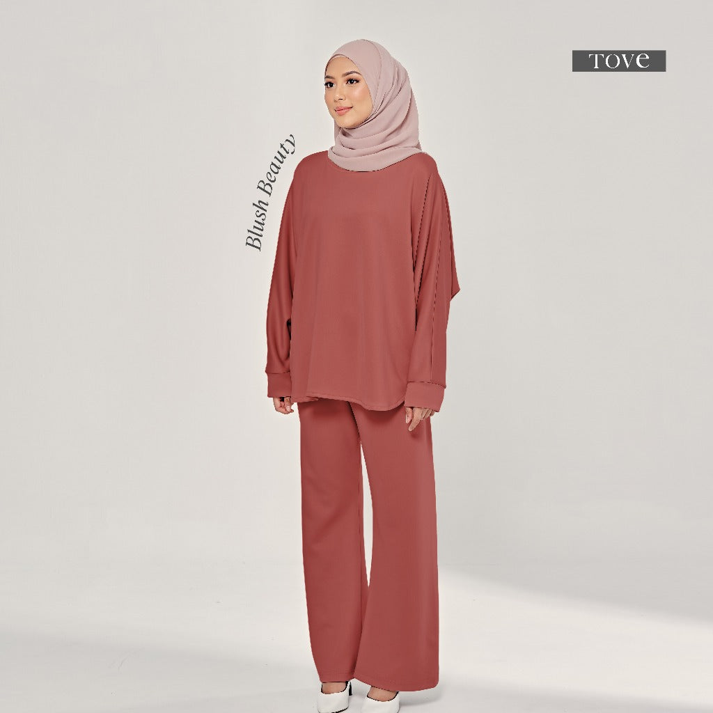 SET BAGGY BAJU & SELUAR BATWING COMFY BY TOVESCARF