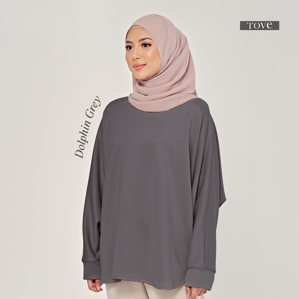 SET BAGGY BAJU & SELUAR BATWING COMFY BY TOVESCARF