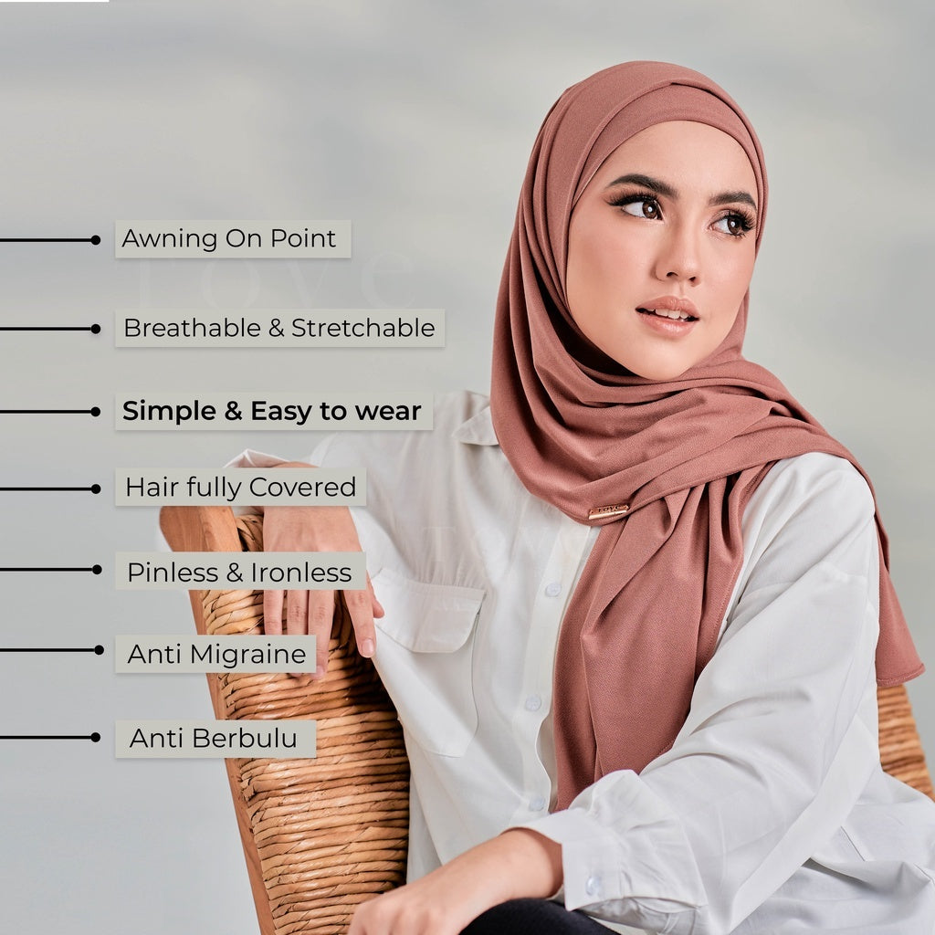 TUDUNG SARUNG VIOLET INSTANT by TOVESCARF