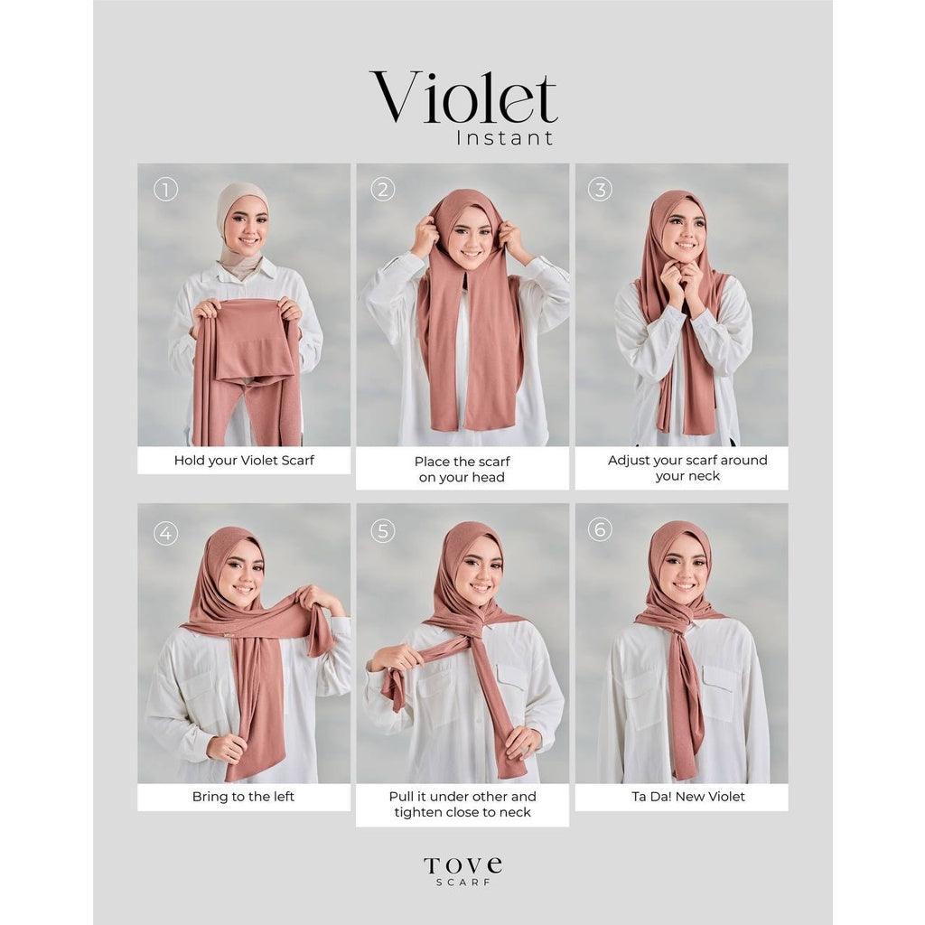 TUDUNG SARUNG VIOLET INSTANT by TOVESCARF
