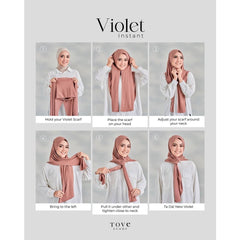 TUDUNG SARUNG VIOLET INSTANT by TOVESCARF