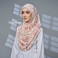 TUDUNG SARUNG SARA MOSSCREPE AWNING SHAWL by TOVESCARF