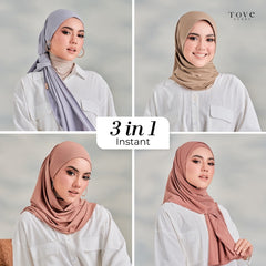 TUDUNG SARUNG VIOLET INSTANT by TOVESCARF
